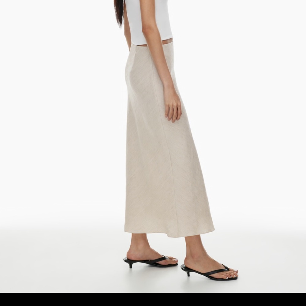 Aritzia SLIP LINEN MAXI SKIRT